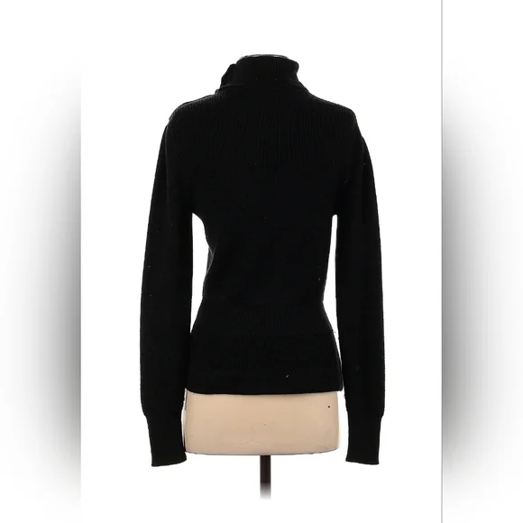 Ralph Lauren Purple Label Women’s M Sweater Silk Cashmere Turtleneck Buttons - Picture 3 of 9